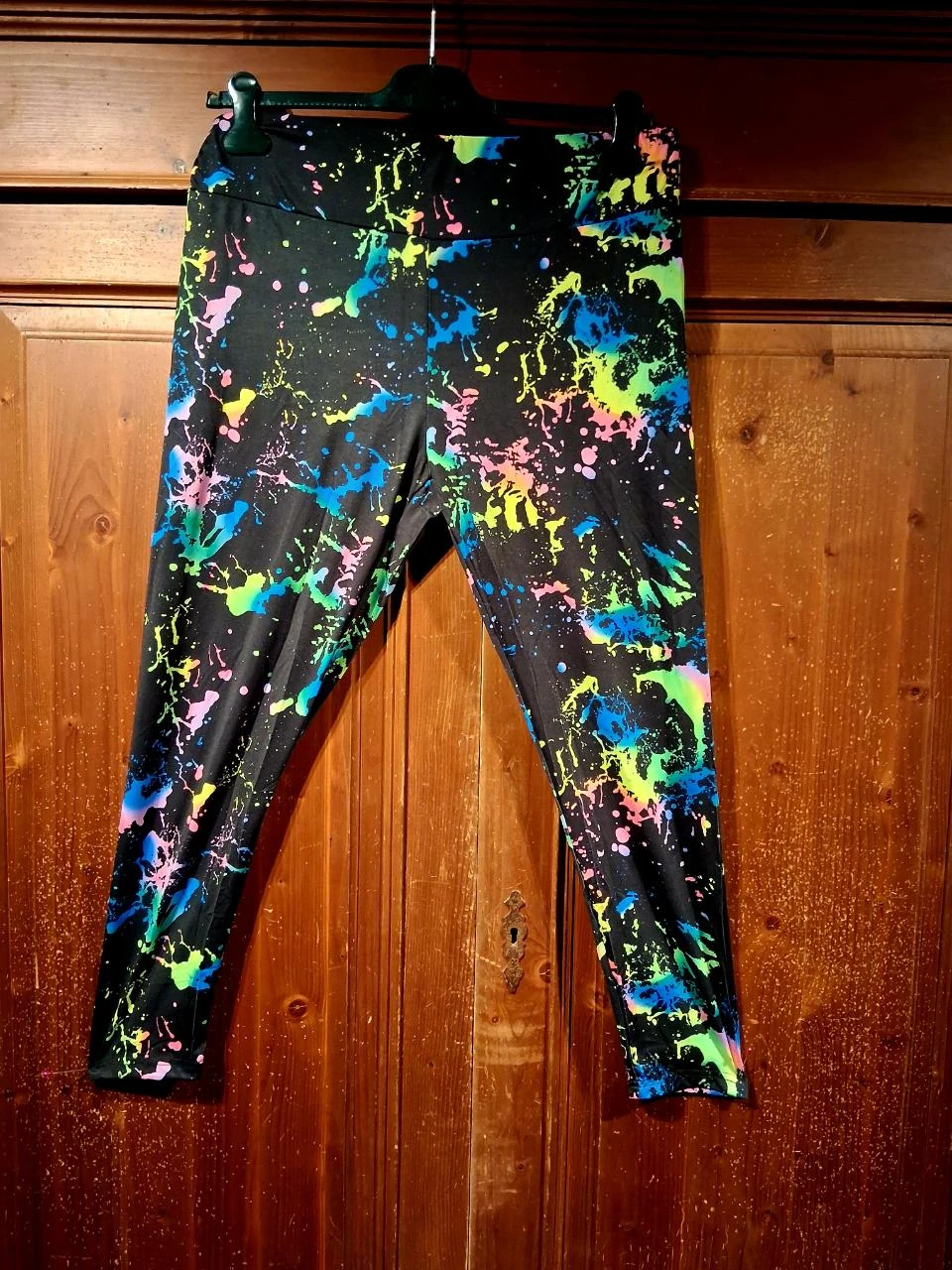 zwart neon splash ink legging 44-46